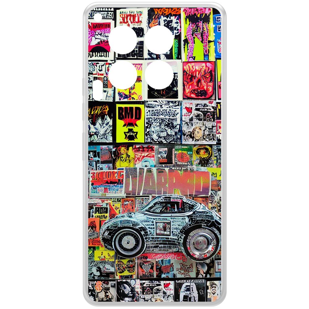 

Чехол-накладка Krutoff Clear Case Автопамфлет для TECNO Camon 30 5G, Прозрачный