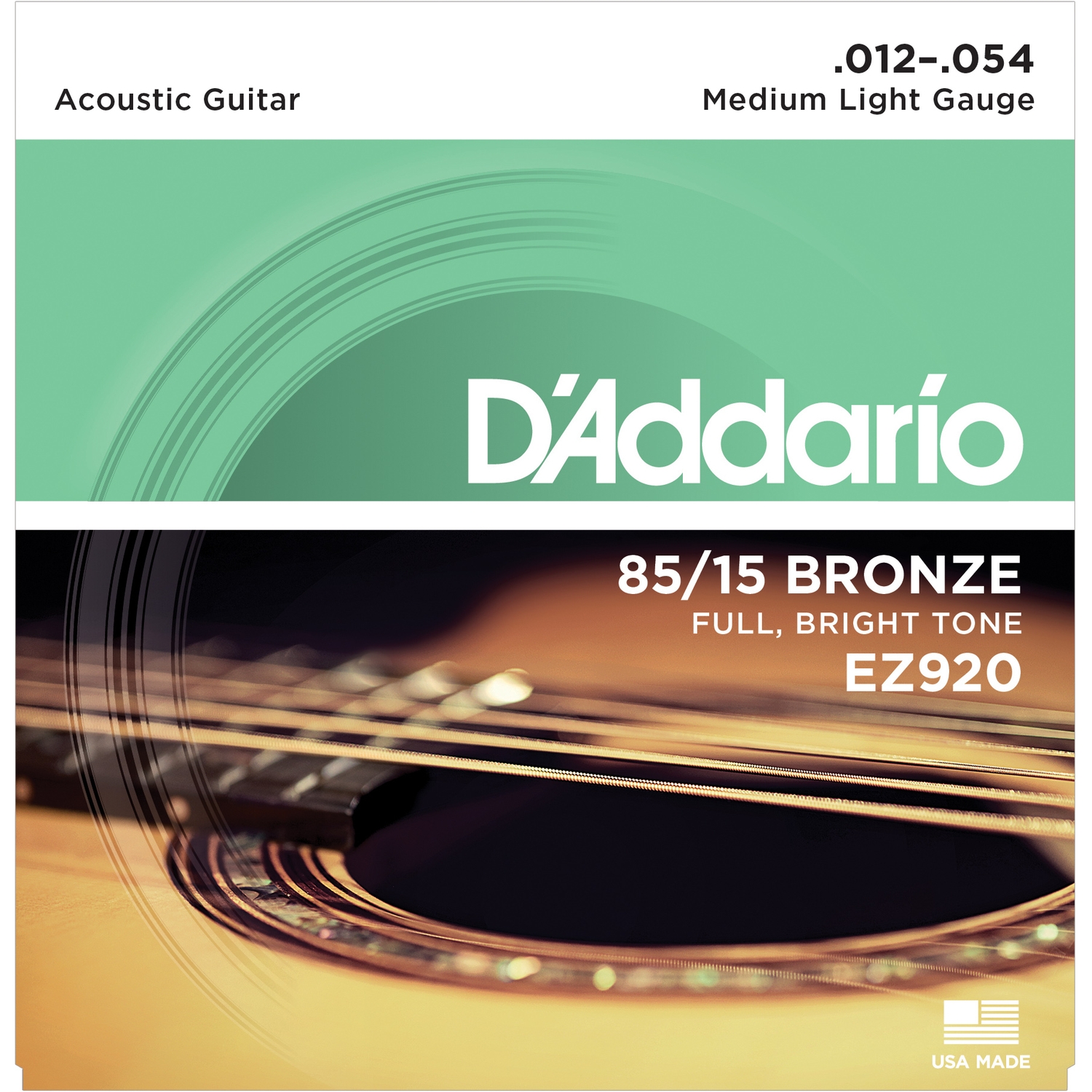 Струны для акустической гитары DADDARIO EZ920 Medium Light 12-54