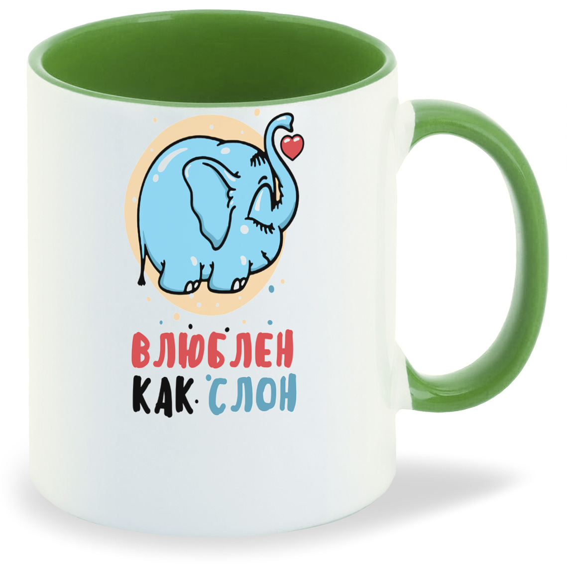 

Кружка CoolPodarok Влюблен как слон, Влюблен как слон