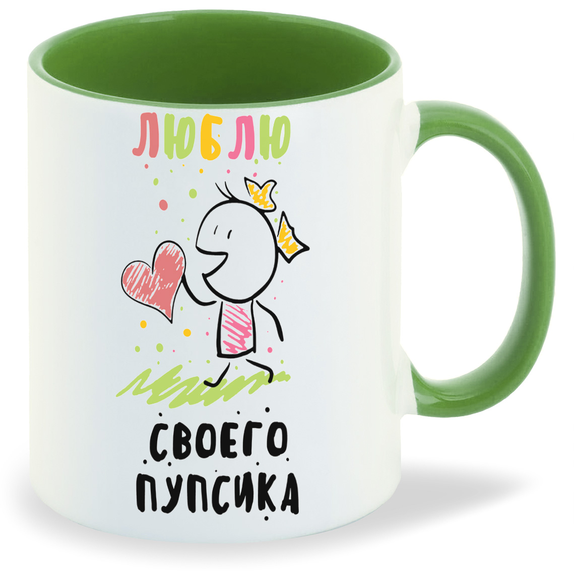 

Кружка CoolPodarok Люблю своего пупсика, Люблю своего пупсика