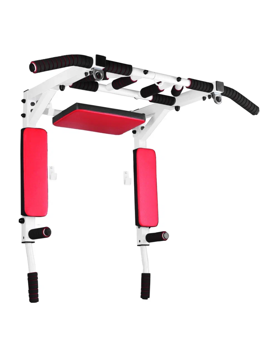 Турник-Брусья-Пресс 3в1 Sportlim Мультихват Красно-белый 5607₽