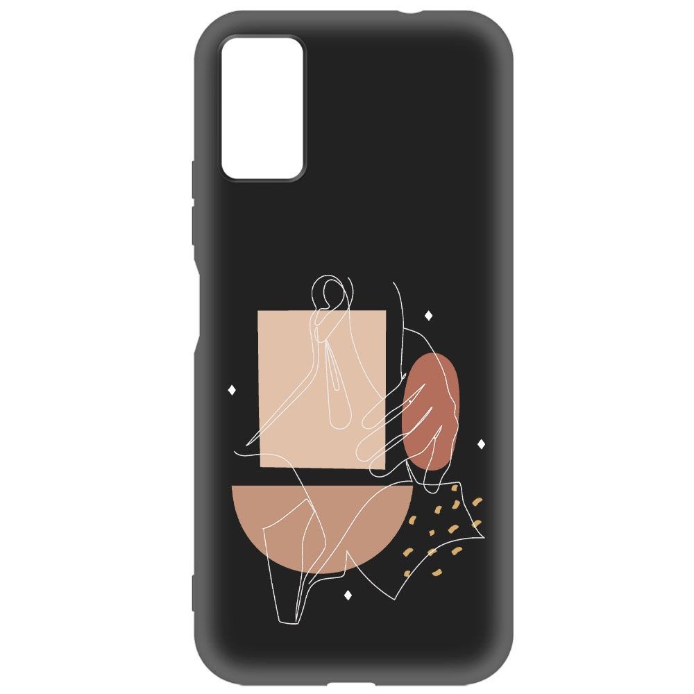 

Чехол-накладка Krutoff Soft Case Изящность для ZTE Blade A71 черный