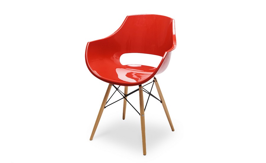 Комплект стульев 4 шт. ESF PW-022, красный