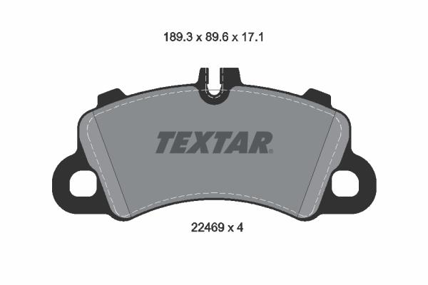 

Тормозные колодки Textar передние дисковые с противошумными пластинами Q+ 2246901