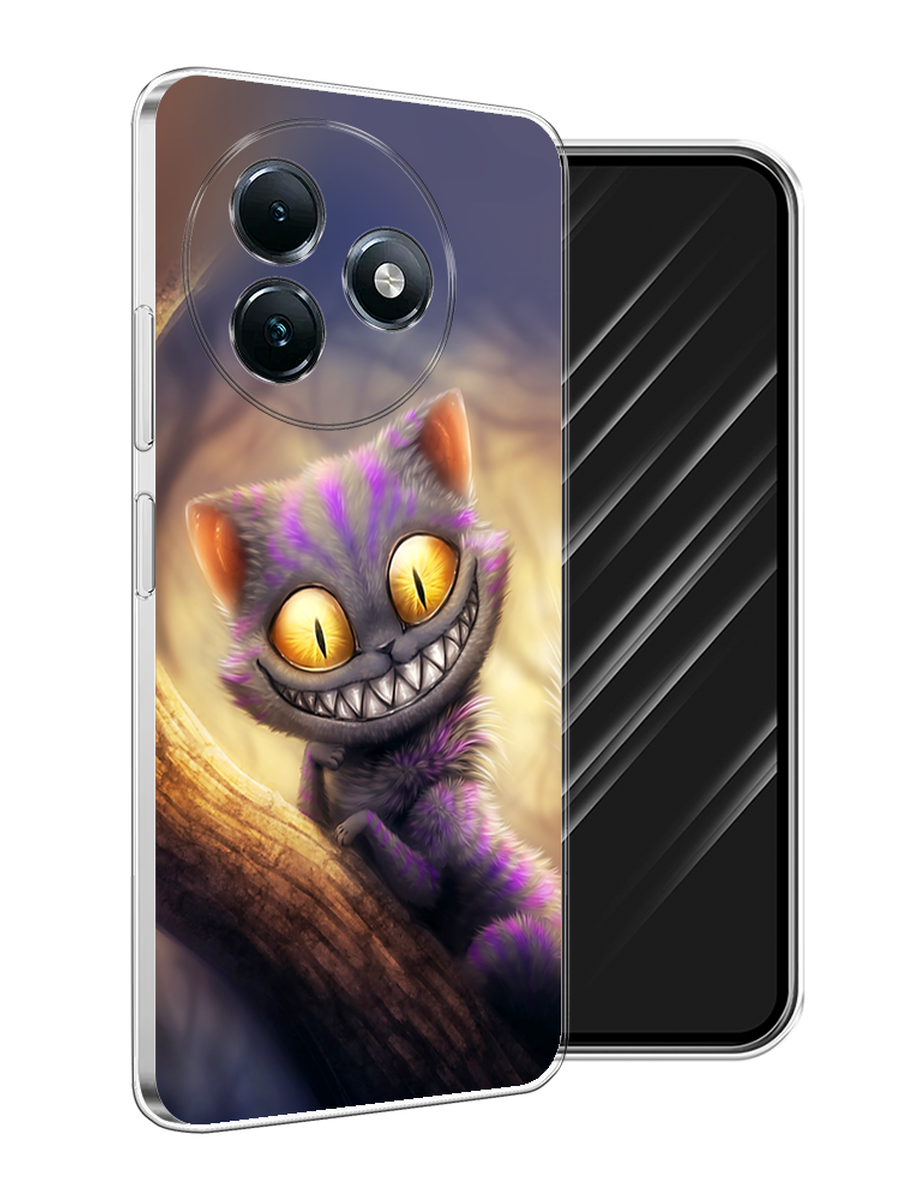 

Чехол Awog на Itel S24 "Cheshire Cat", Фиолетовый;желтый, 3202050-1