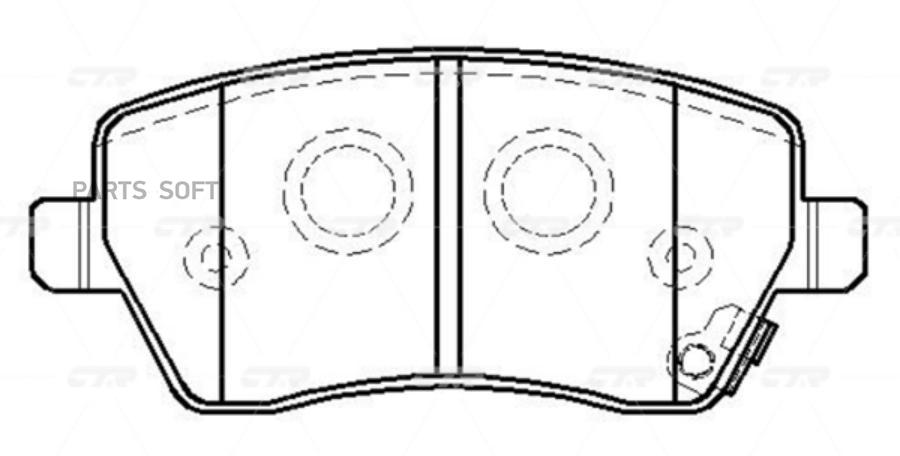 

Тормозные колодки Ctr GK0973