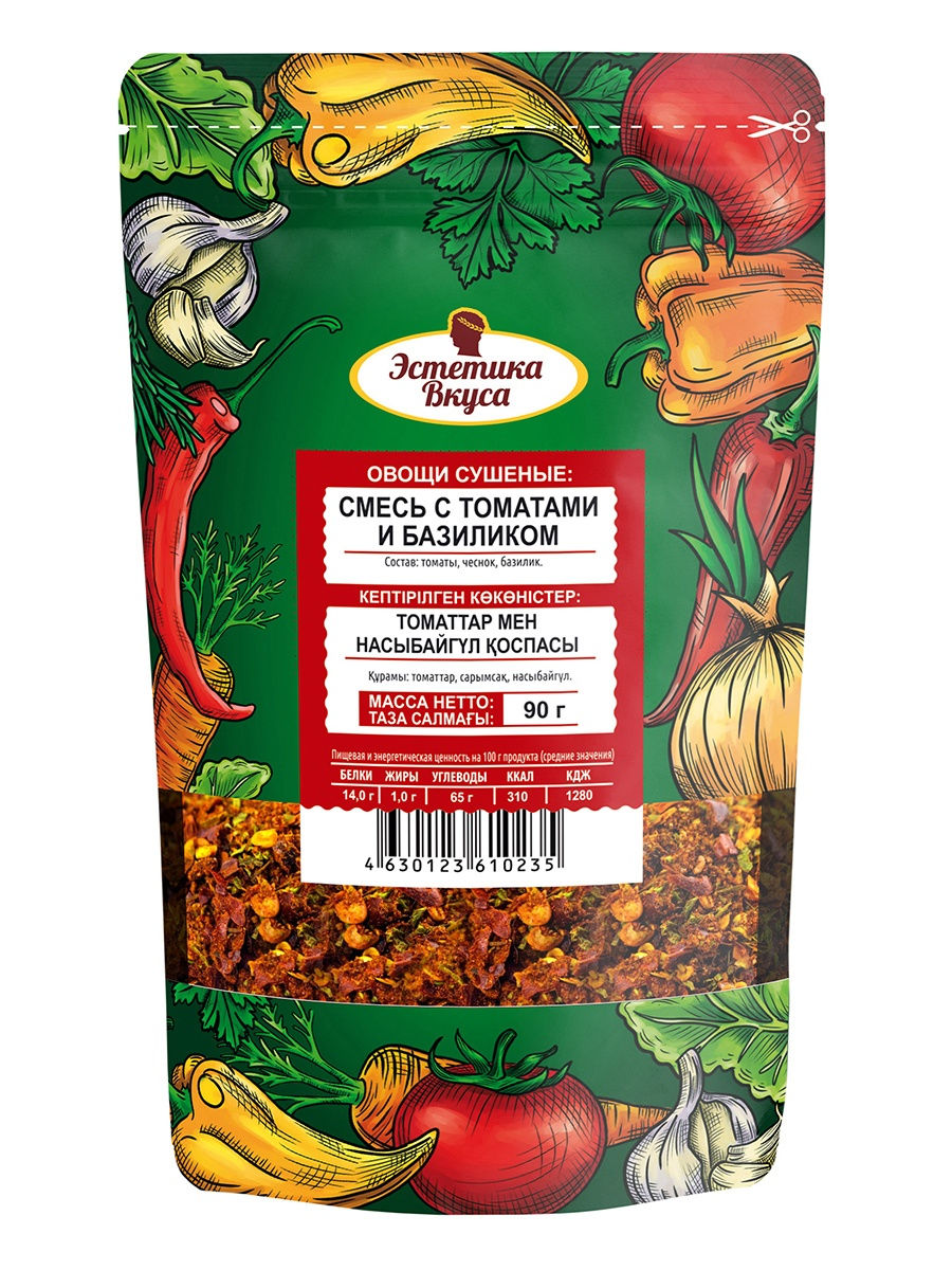 

Овощная смесь Эстетика вкуса С томатами и базиликом 90 г