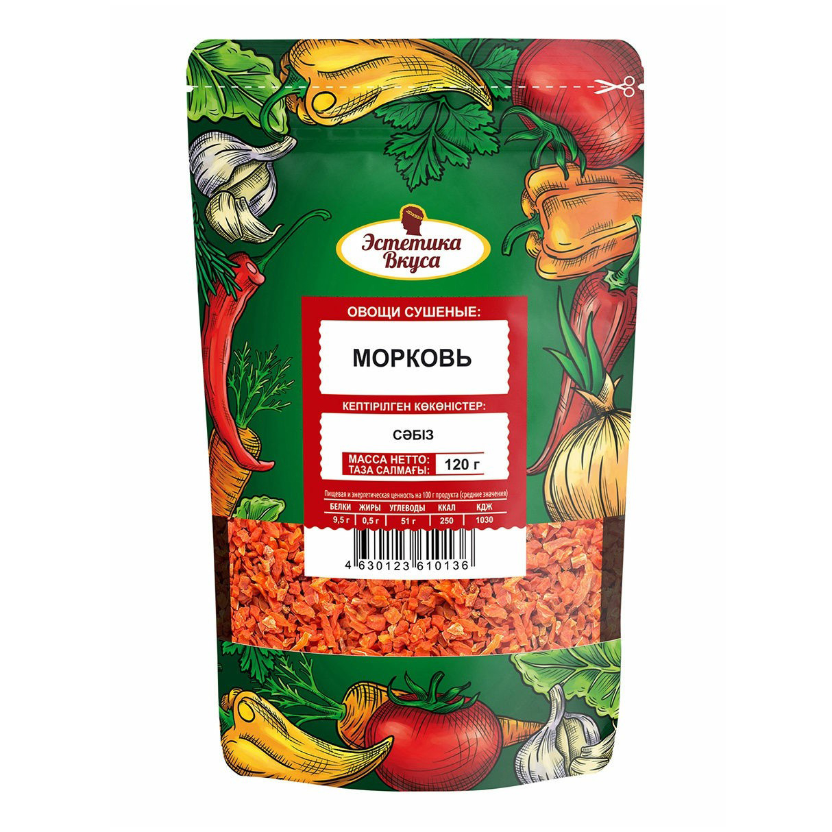 

Морковь Эстетика Вкуса сушеная 120 г
