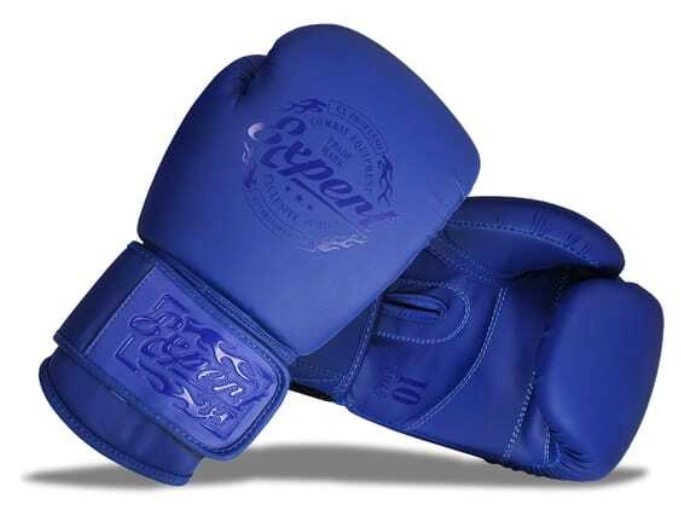 фото Fight expert перчатки боксерские bgs-v010, синий, 10 oz