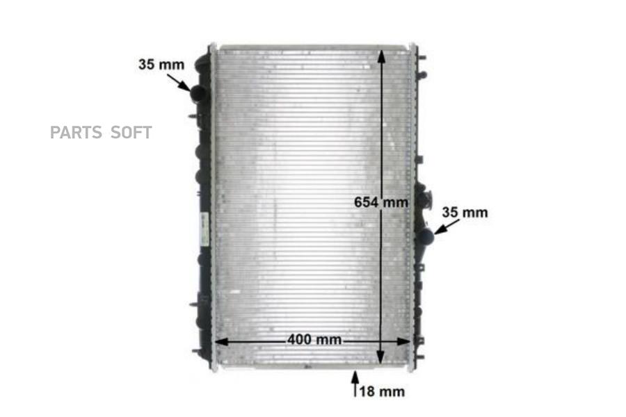 

MAHLE CR549000S Радиатор охлаждающей жидкости