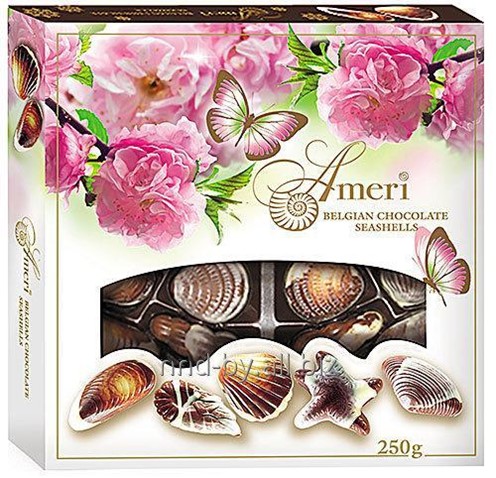 

Конфеты Ameri Ракушки с начинкой из пралине 375 г