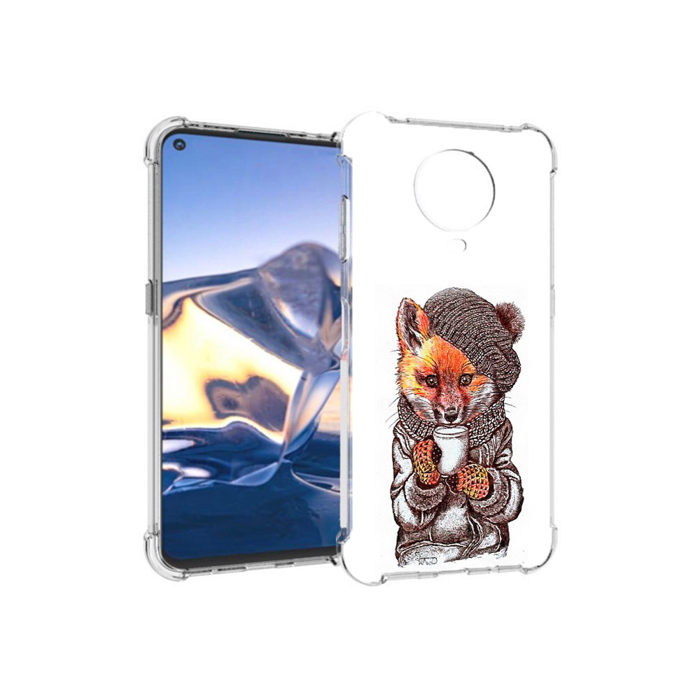 

Чехол MyPads Tocco для Nokia G10 лиса в шапке (PT171673.98.437), Tocco