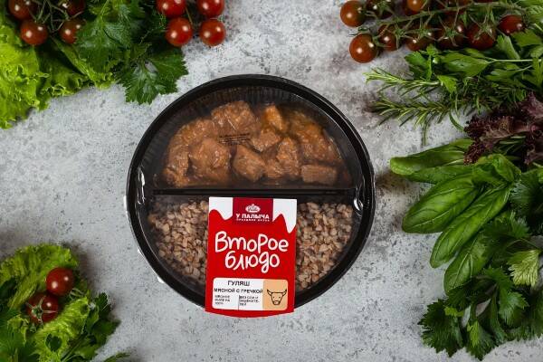 

Гуляш мясной У Палыча с гречкой 250 г