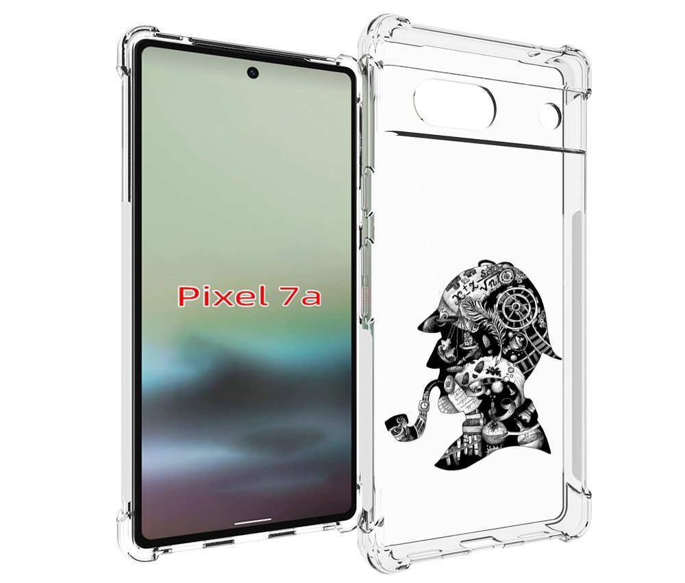 

Чехол MyPads мужчина с трубкой абстракция для Google Pixel 7A, Tocco