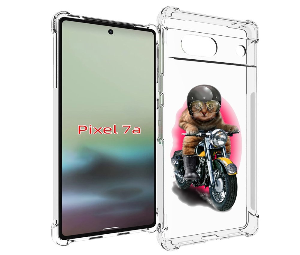 

Чехол MyPads мото-кот для Google Pixel 7A, Tocco