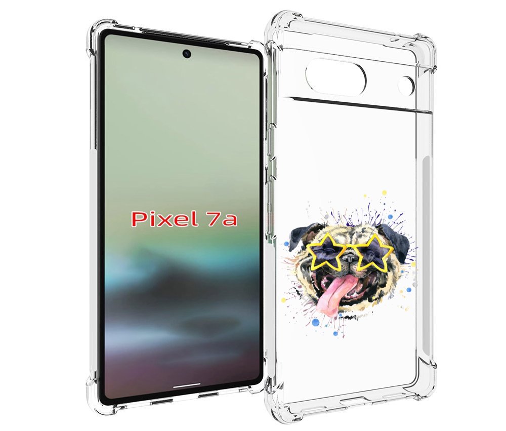 

Чехол MyPads мопс боксер для Google Pixel 7A, Tocco