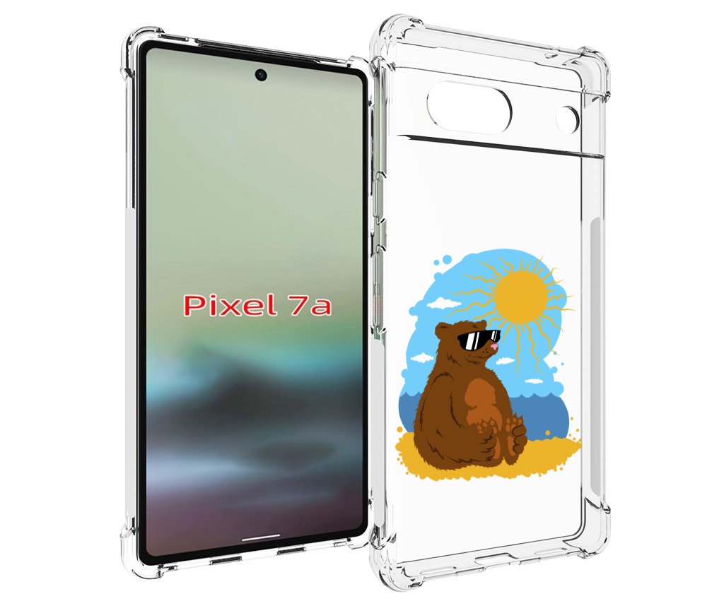 

Чехол MyPads медведь на чиле для Google Pixel 7A, Tocco