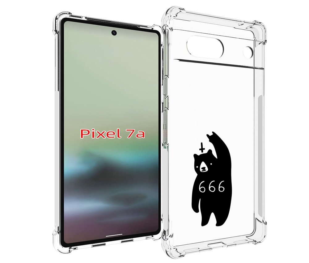 

Чехол MyPads медведь 666 для Google Pixel 7A, Tocco