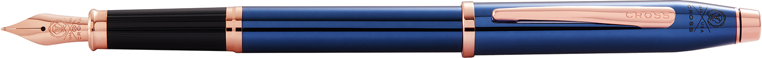 Перьевая ручка Cross Century II Translucent Cobalt Blue Lacquer перо F AT0086-138FF