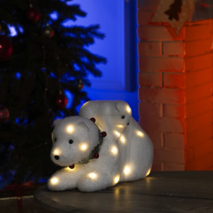 

Световая фигура Luazon Lighting Медведь и медвежонок 3662099 белый теплый, Медведь и медвежонок