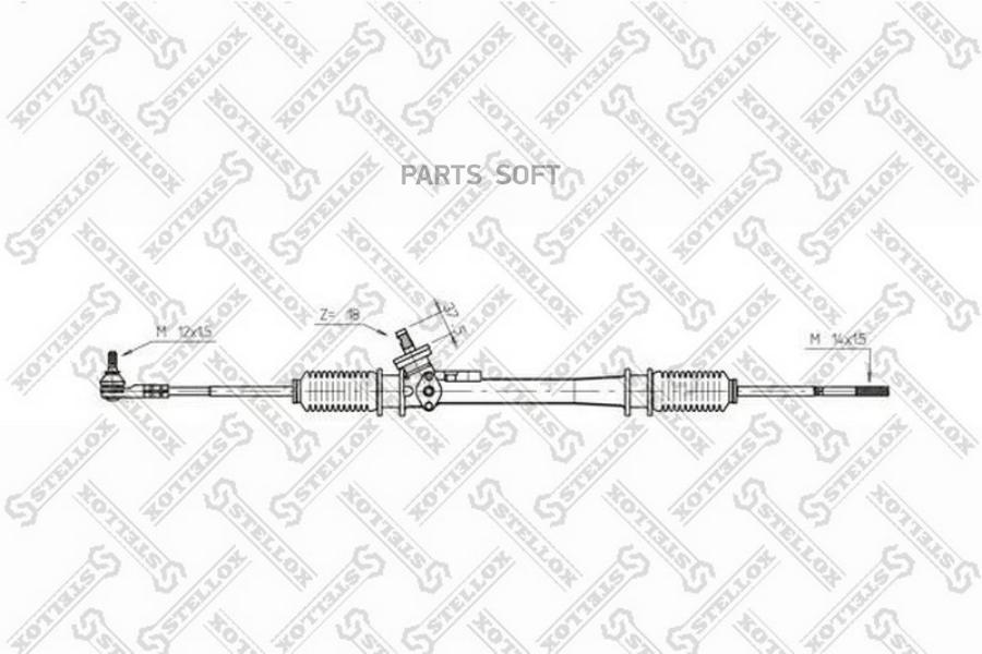 

STELLOX Рейка рулевая STELLOX 0035025sx