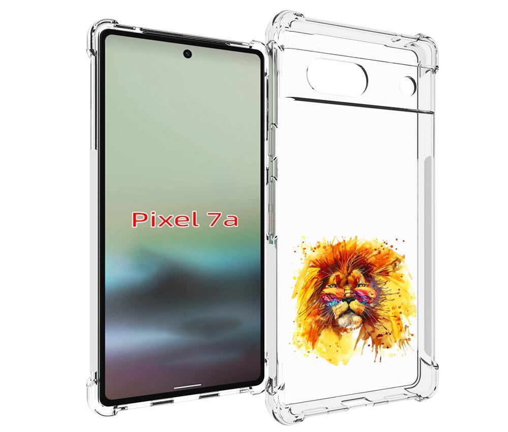 

Чехол MyPads лев в очках для Google Pixel 7A, Tocco