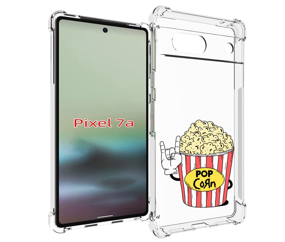 

Чехол MyPads крутой попкорн для Google Pixel 7A, Tocco