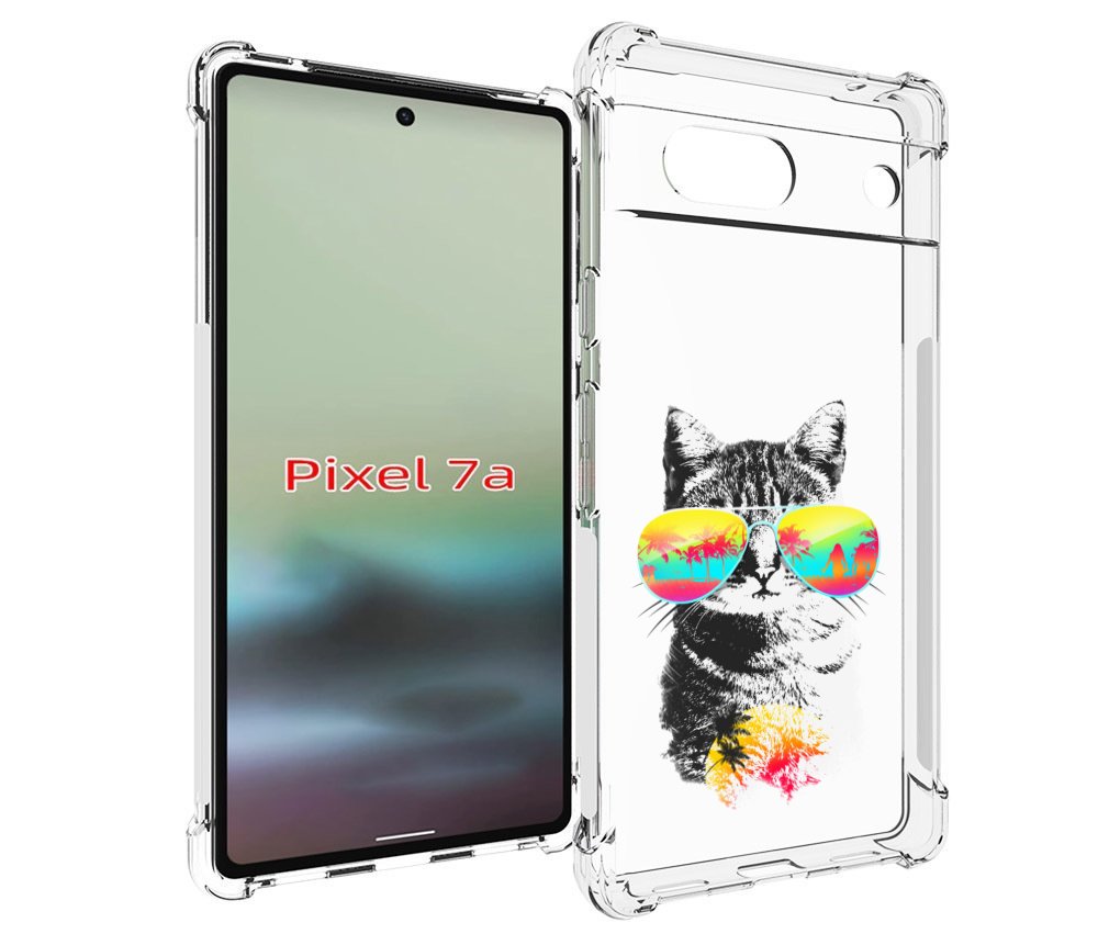 

Чехол MyPads крутой кот для Google Pixel 7A, Tocco