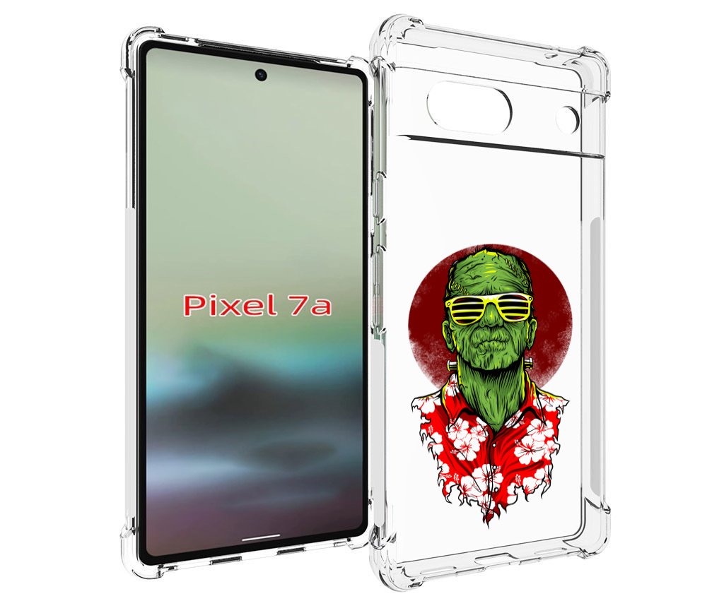 

Чехол MyPads крутой зеленый мужчина в очках для Google Pixel 7A, Tocco