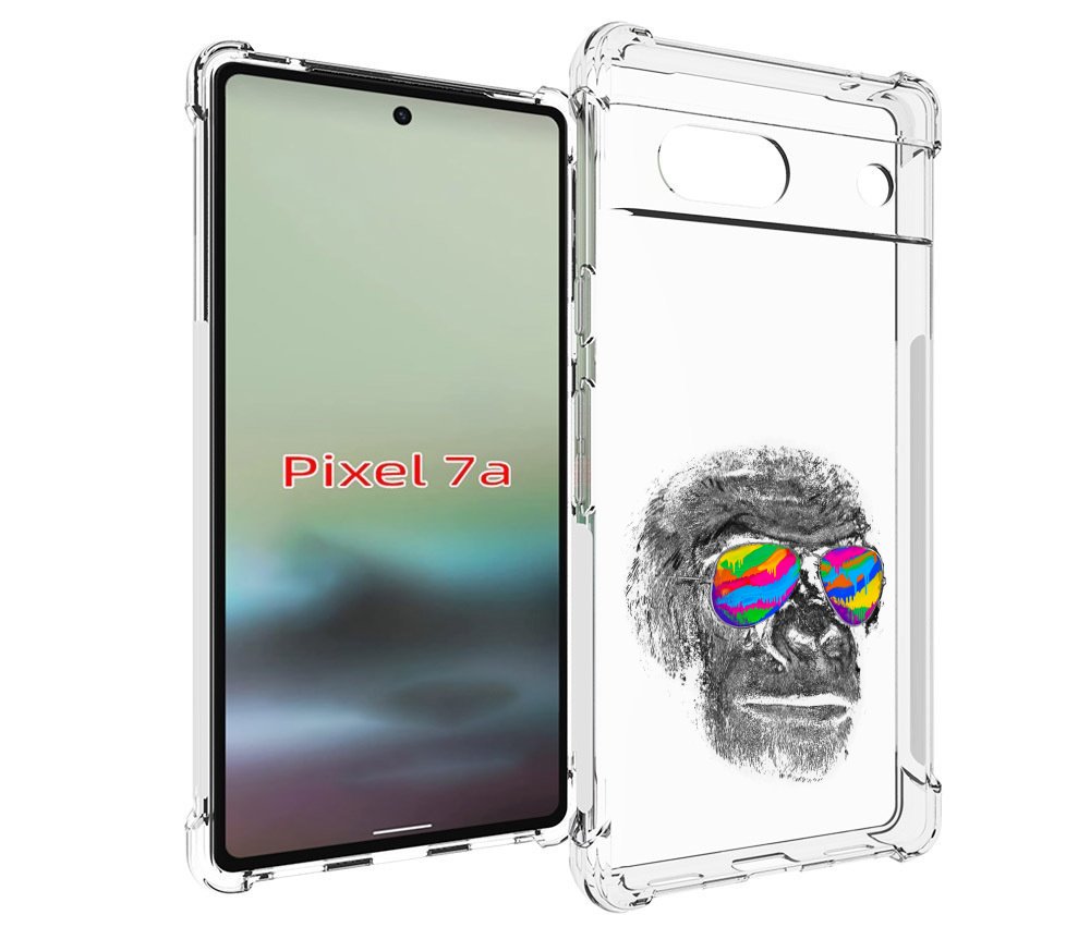 

Чехол MyPads крутая обезьяна в очках для Google Pixel 7A, Tocco