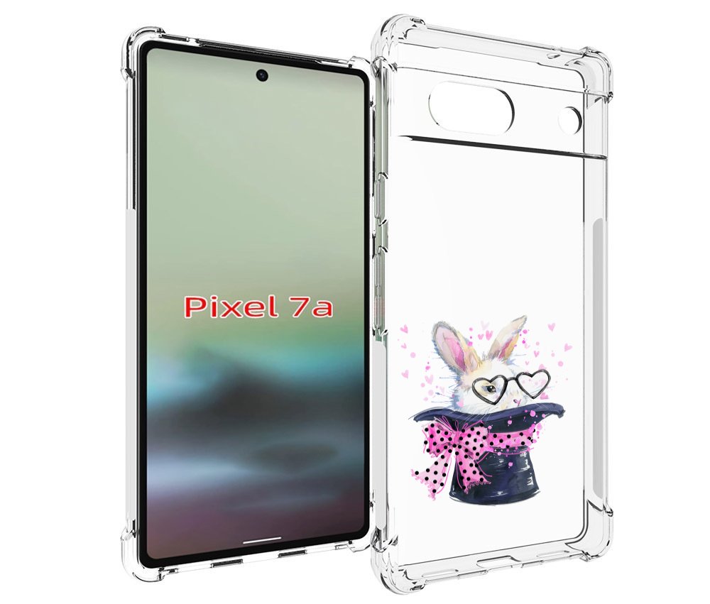 

Чехол MyPads кролик в шляпе для Google Pixel 7A, Tocco