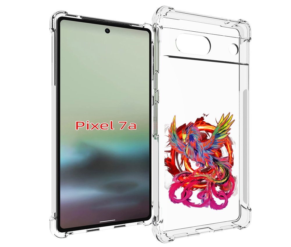 

Чехол MyPads красочный феникс для Google Pixel 7A, Tocco