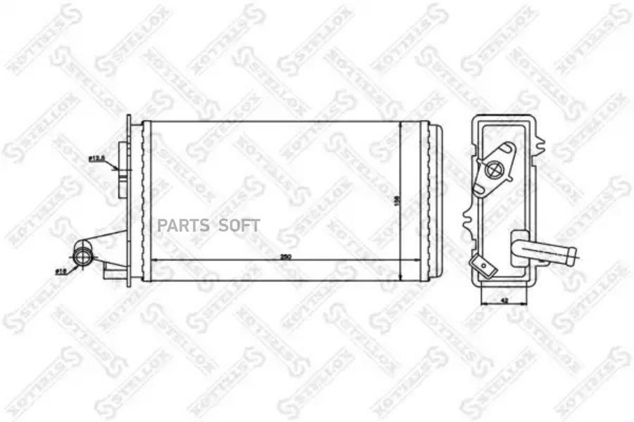 

STELLOX Радиатор печки STELLOX 1035006sx