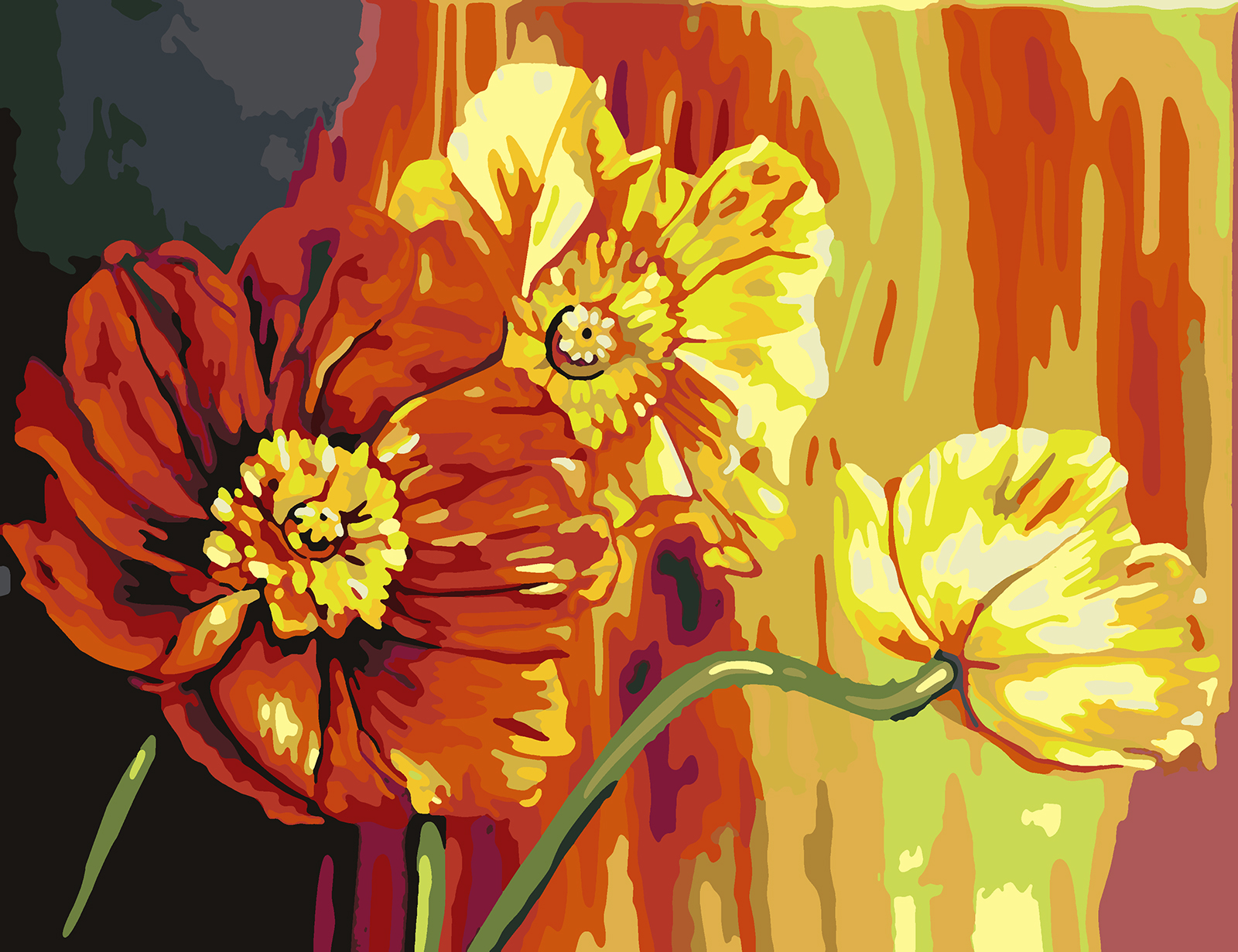 

Картина по номерам Красиво Красим Знойные Цветы, 60 х 70 см, Знойные Цветы