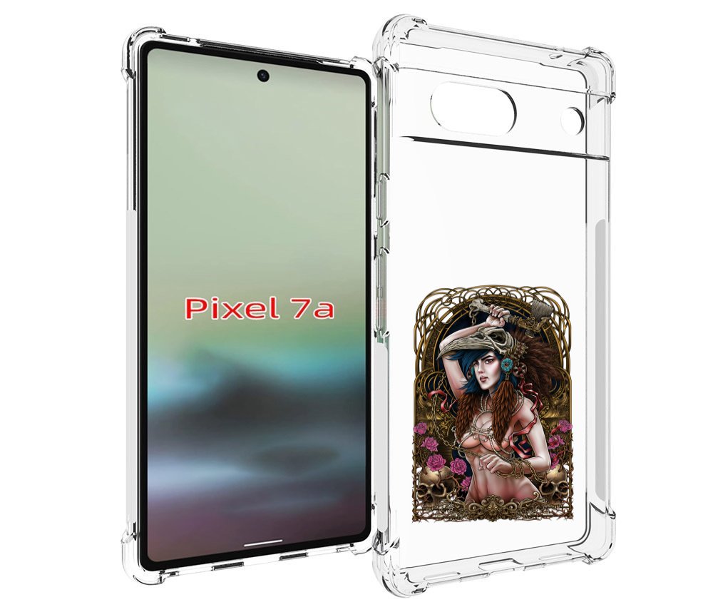 

Чехол MyPads красивая девушка рисунок для Google Pixel 7A, Tocco