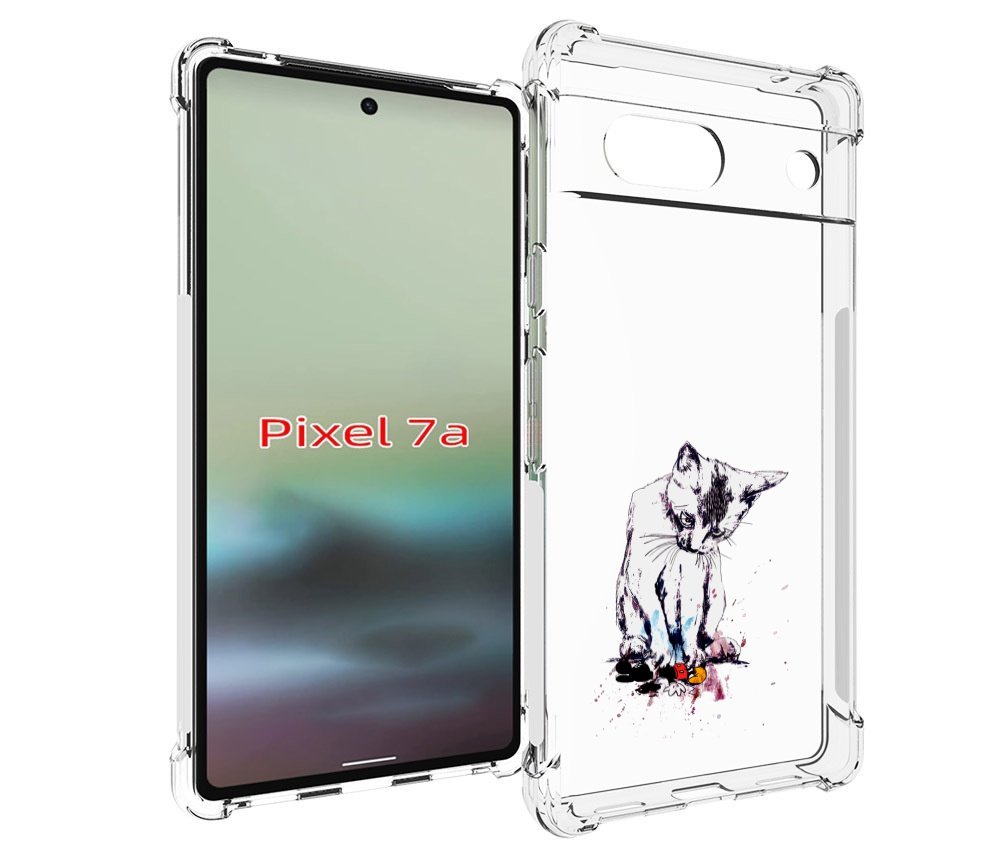 

Чехол MyPads кот и микки для Google Pixel 7A, Tocco