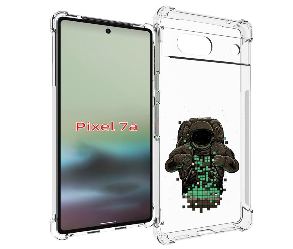 

Чехол MyPads космонавт с пикселями для Google Pixel 7A, Tocco