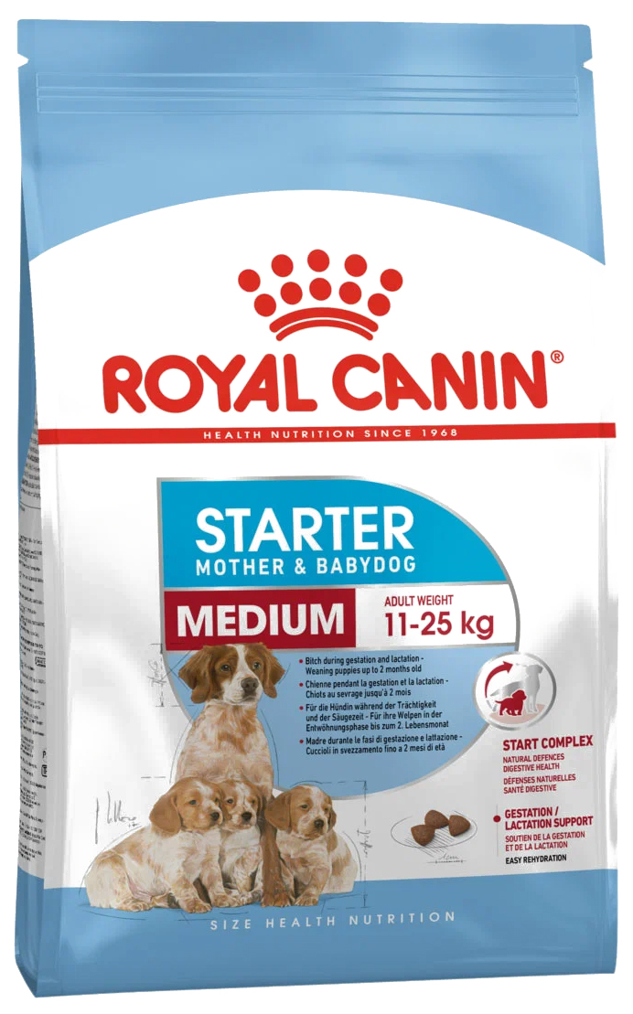 

Сухой корм для щенков ROYAL CANIN Medium Starter Mother & babydog птица и рис 12 кг