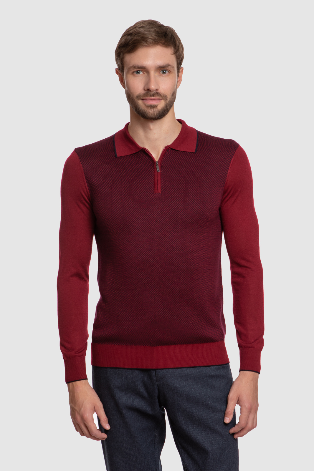 

Джемпер мужской Kanzler 140024W02O121 бордовый 2XL, 140024W02O121