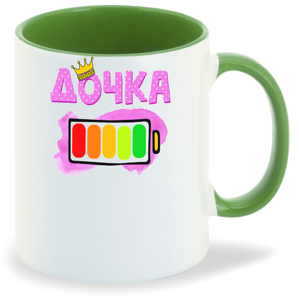 

Кружка CoolPodarok Дочка батарейка, Дочка батарейка