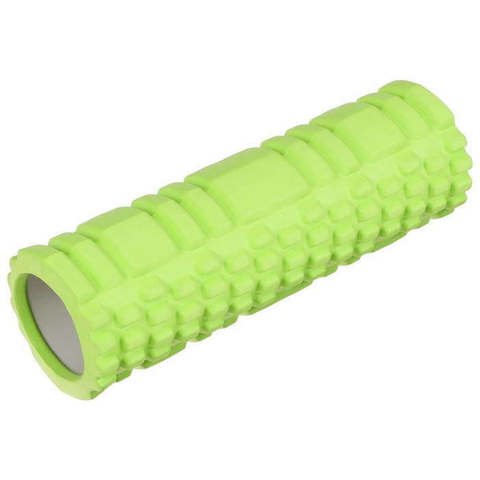 Роллер для йоги 29 х 9 см, массажный, цвет зеленый