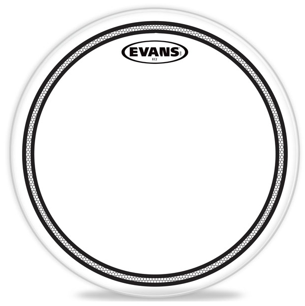 

Пластик EVANS TT12EC2S для том тома 12", двойной с напылением, Белый;черный, TT12EC2S