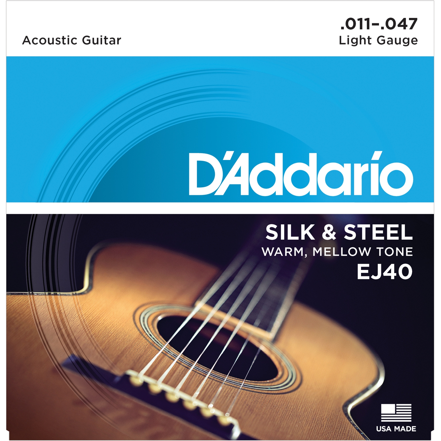 

Струны для акустической гитары DADDARIO EJ40 11-47, EJ40