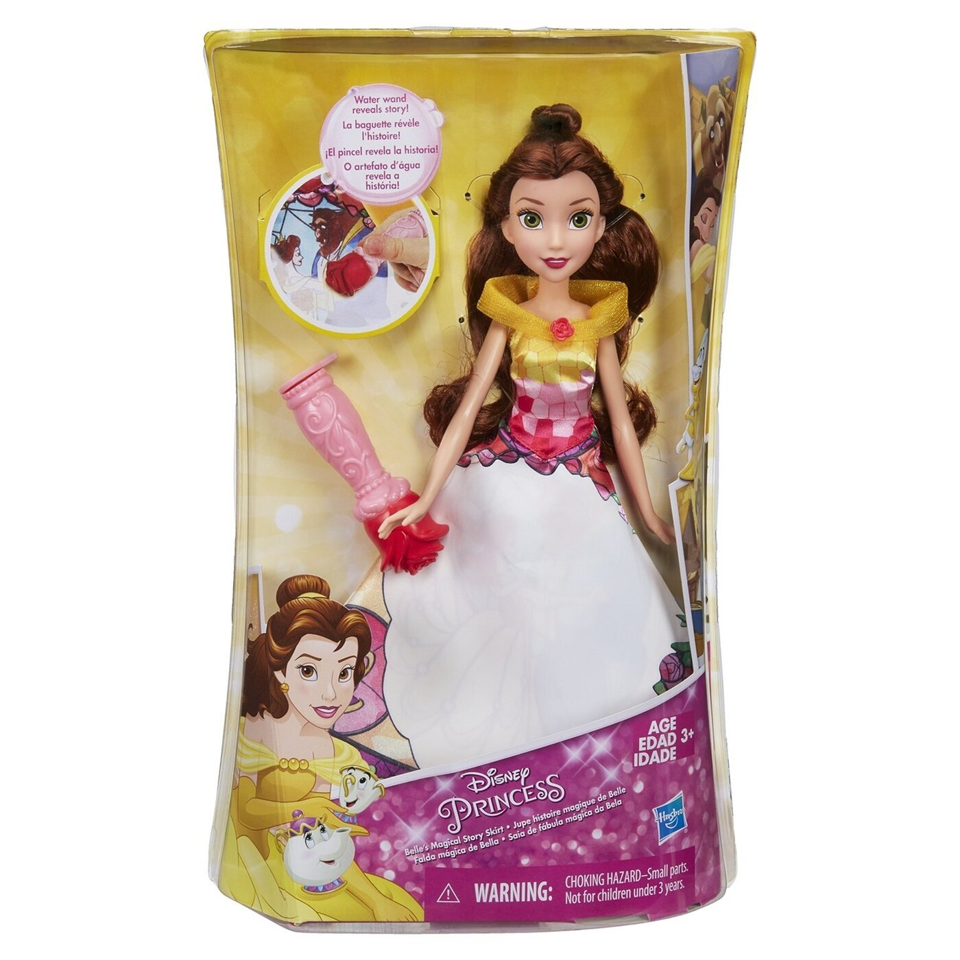 Кукла Disney Princess Hasbro в юбке с проявляющимся принтом Бэлль кукла hasbro белль коллекционная disney princess e8398