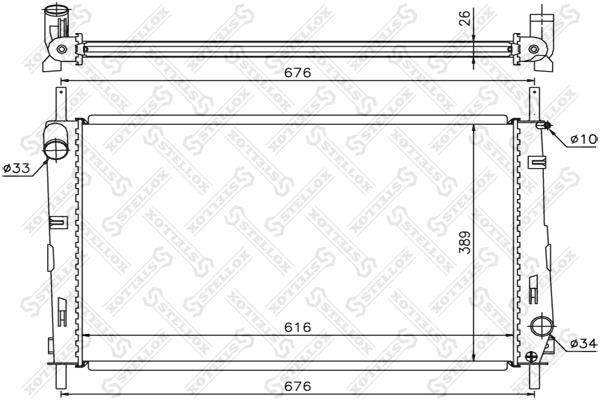 

STELLOX Радиатор охлаждения STELLOX 1026759sx