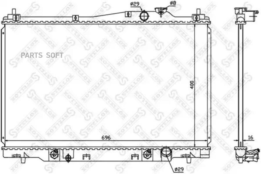 

STELLOX Радиатор охлаждения STELLOX 1026680sx