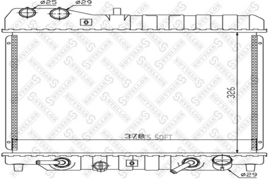 

STELLOX Радиатор охлаждения STELLOX 1026668sx