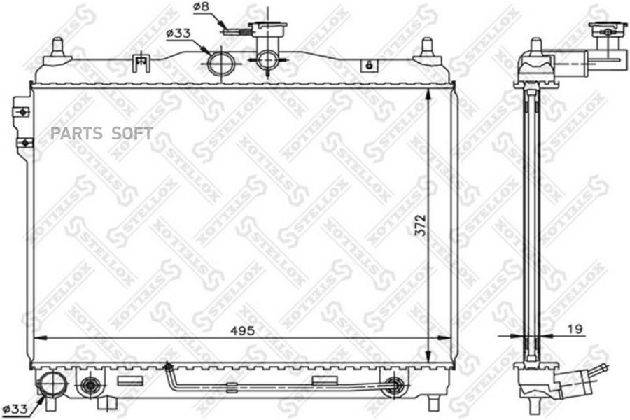 

STELLOX Радиатор охлаждения STELLOX 1026604sx