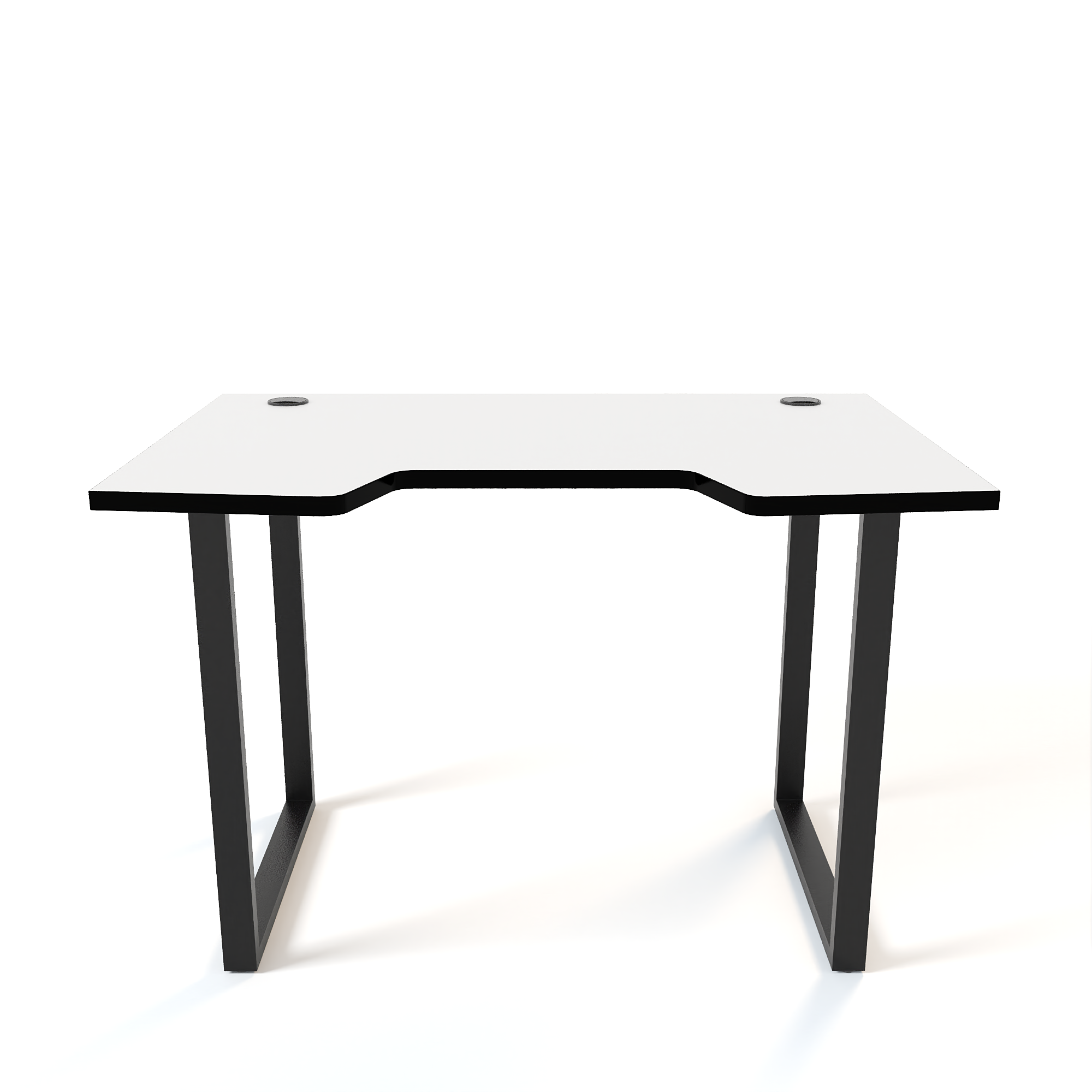 Компьютерный игровой стол БазисВуд Special, белый/черный