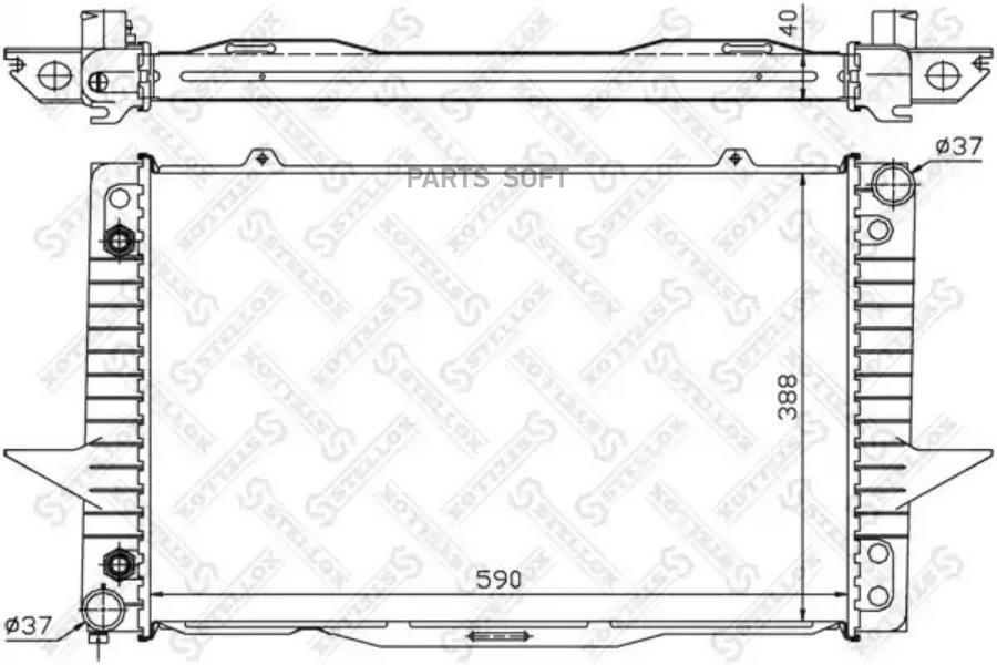 

STELLOX Радиатор охлаждения STELLOX 1026447sx